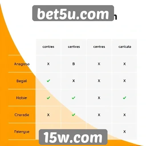 Comparação entre bet5u.com e concorrentes do setor
